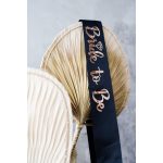 'bride to be' feliratú vállszalag, fekete