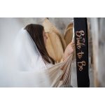 'bride to be' feliratú vállszalag, fekete