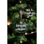 Fagyöngy akrildísz szett, 3 db-os szett