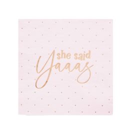 'she said yes' szalvéta