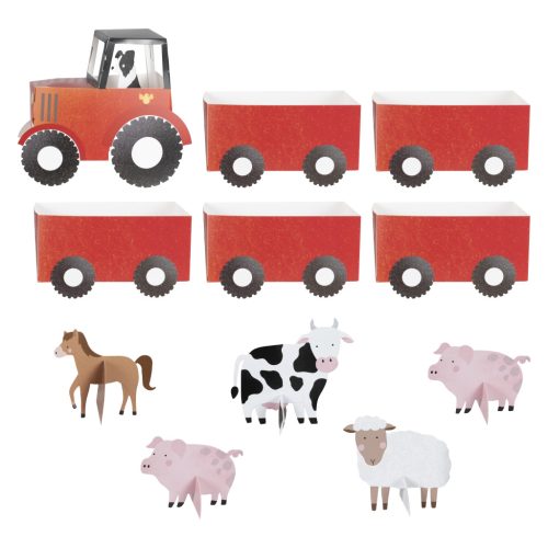 farm állatos snack kínáló