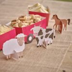 farm állatos snack kínáló