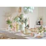 zöld virágos papír pohár