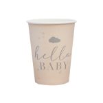 'hello baby' nude felhős papír pohár