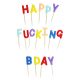 'Happy Fucking Bday' gyertyaszett