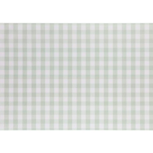 zsályazöld kockás asztali futó