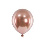 rosegold króm latex lufi, 12 cm