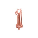 1-es fólia lufi, rosegold, 35 cm
