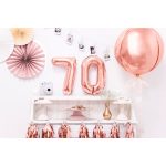 7-es fólia lufi, rosegold, 35 cm