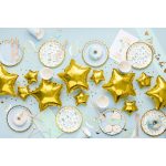 arany csillag fólia lufi, 12 cm