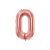 0-s óriás fólia lufi, rosegold, 86 cm