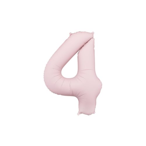 4-es óriás fólia lufi, púderrózsaszín, 86 cm