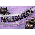 Halloween fekete fólia lufi felirat