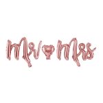 Mr <3 Mrs rose gold fólia lufi felirat