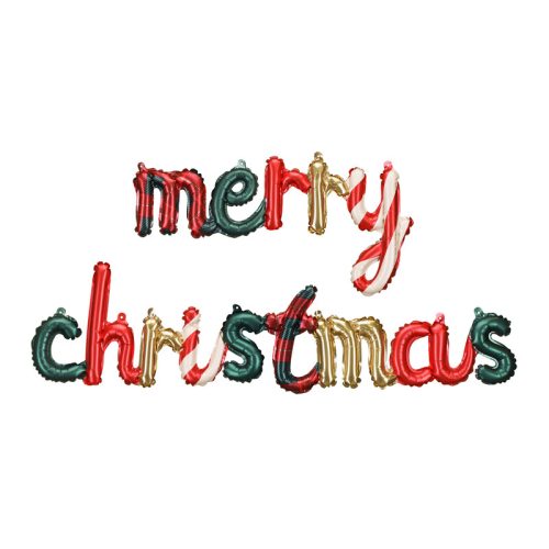 'merry christmas' karácsonyi lufi felirat