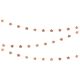 Csillagos girland, rose gold