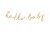 'hello baby' arany banner