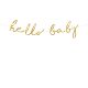 'hello baby' arany banner