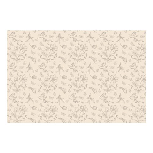 virágos bézs asztalterítő