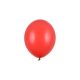 pastel poppy red erős latex lufi, 23 cm