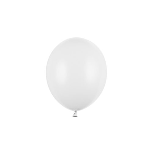 pastel pure white erős latex lufi, 23 cm