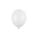 pastel pure white erős latex lufi, 23 cm