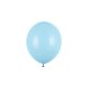 pastel baby blue erős latex lufi, 23 cm