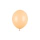 pastel light peach erős latex lufi, 23 cm