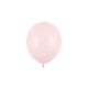 pastel pale pink erős latex lufi, 23 cm