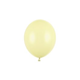 pastel light yellow erős latex lufi, 23 cm