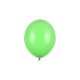 pastel bright green erős latex lufi, 23 cm
