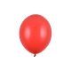 pastel poppy red erős latex lufi, 30 cm