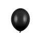 pastel black erős latex lufi, 30 cm
