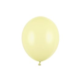 pastel light yellow erős latex lufi, 30 cm