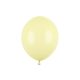 pastel light yellow erős latex lufi, 30 cm