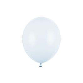 pastel light misty blue erős latex lufi, 30 cm