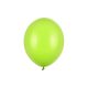 pastel lime green erős latex lufi, 30 cm