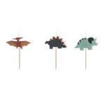 Dinoszauruszos gyertya szett, 3 db-os