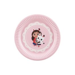 Gabby babaháza papír tányér, 18 cm