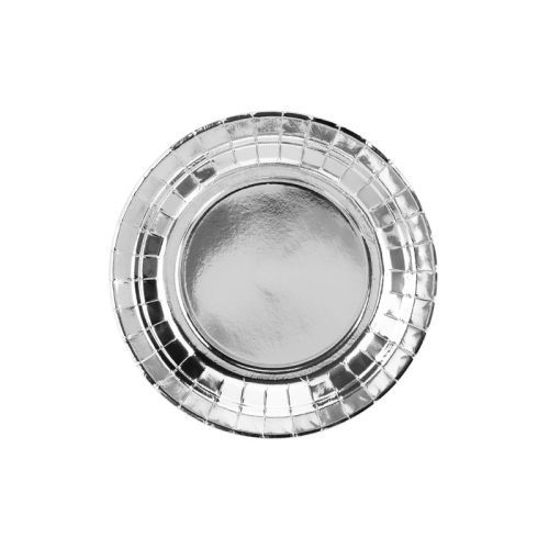 ezüst papír tányér