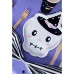 Boo! papír tányér halloweeni partyra