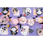 Boo! papír tányér halloweeni partyra