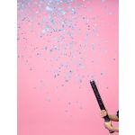 Babaneme leleplező konfettiágyú, kék