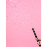 Babaneme leleplező konfettiágyú, rózsaszín