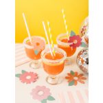 virágos pohárjelölő