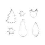 karácsonyi sütikiszúró forma, 6 db